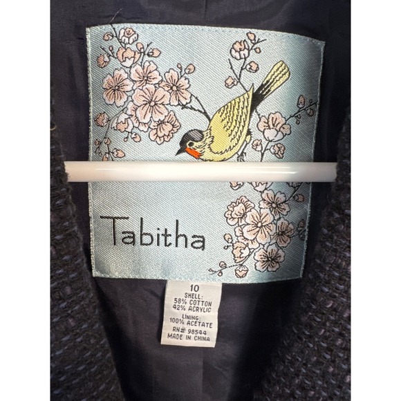 Anthropologie Tabitha Womens Sz 10 Blue Blazer - Picture 3 of 6